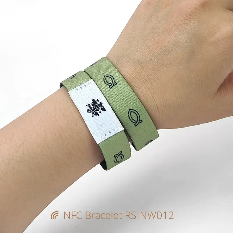 Elastic NFC Bible Bracelet Daily Bible Verse Woven Wristbands