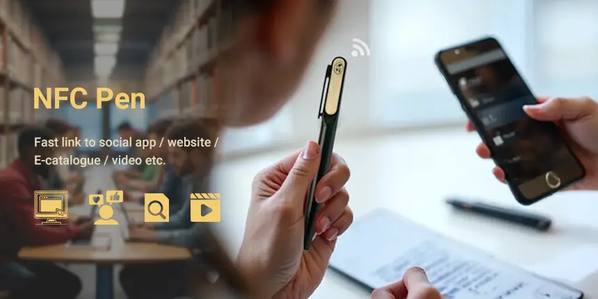 Wholesale Smart NFC Pen NTAG213 Chip Aluminum Ballpoint Pen