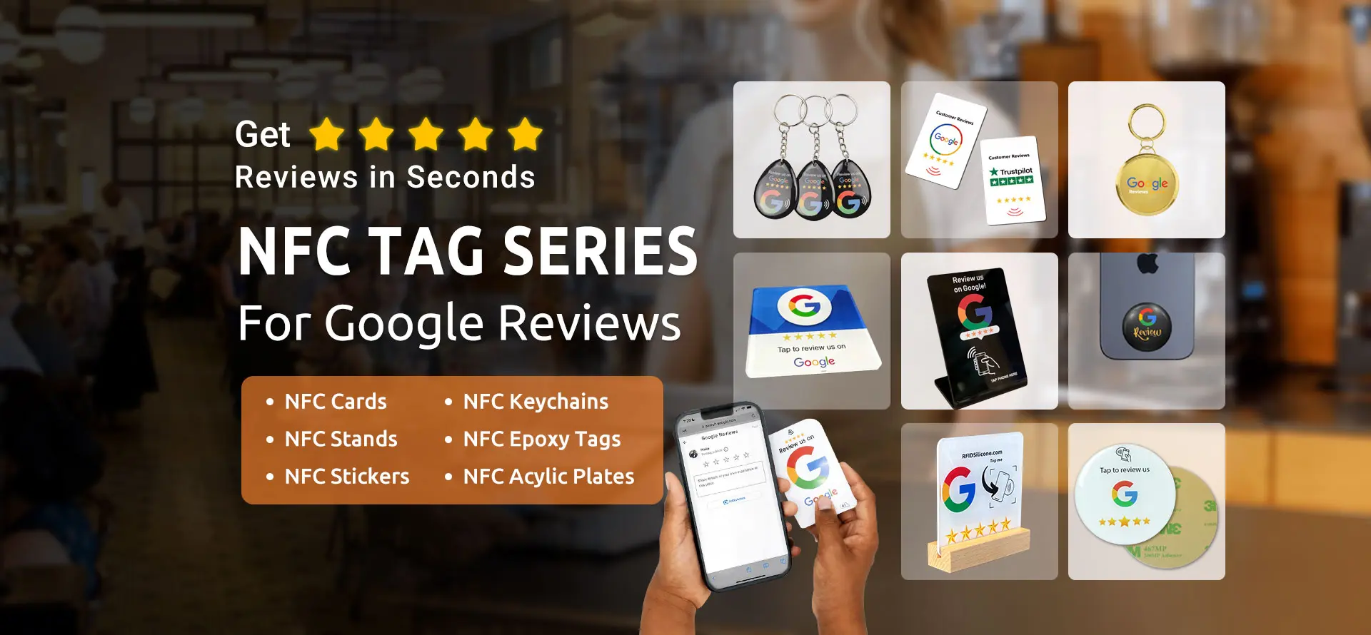 NFC Tag Series for Google Reviews