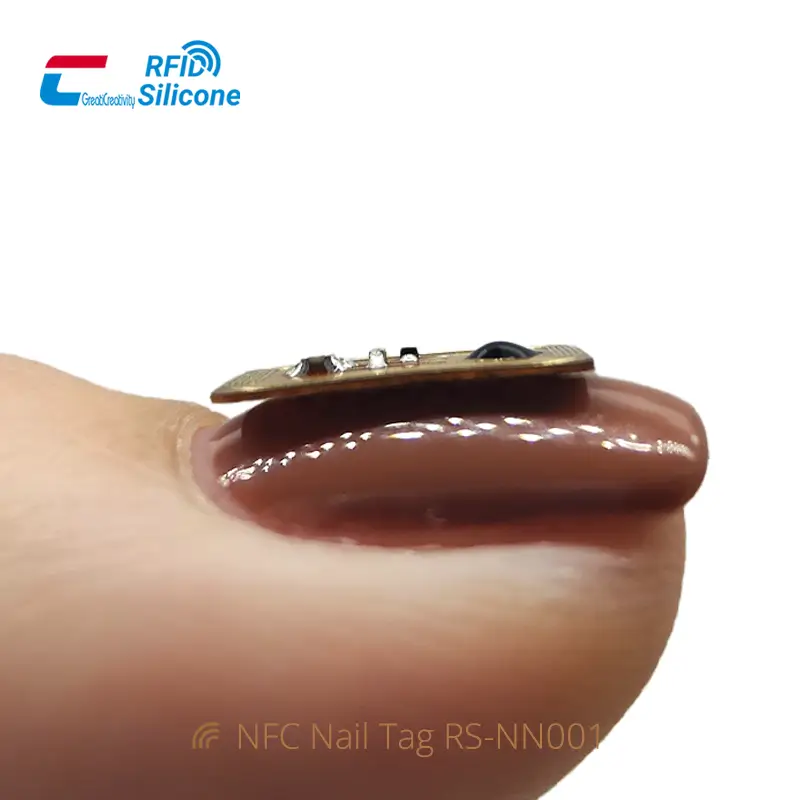 Flashing NFC Led Nail Stickers FPC Nail Chip Tags