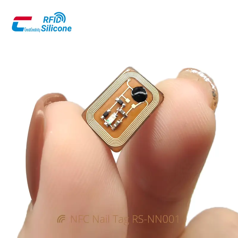 Flashing NFC Led Nail Stickers FPC Nail Chip Tags