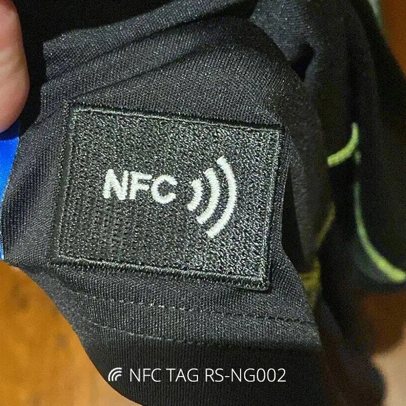 Iron-on NFC Clothing Tag Overlock Fabric NFC Patches