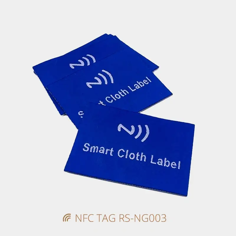 NFC Garment tags Iron-on Woven NFC Logo Labels