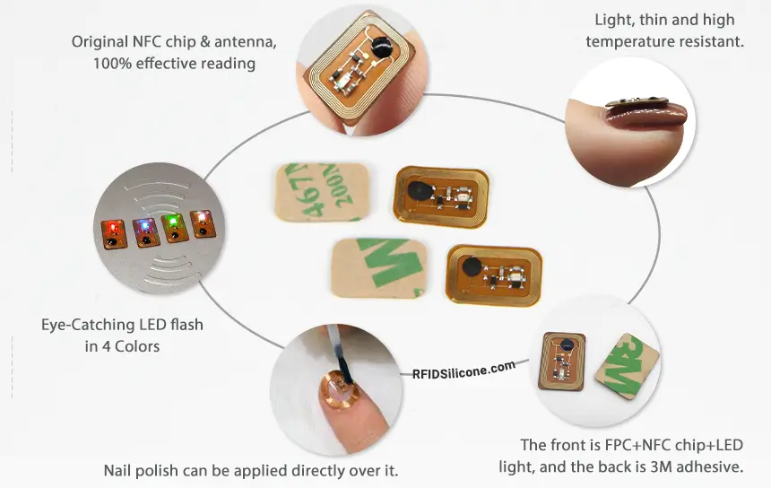 Product Details of NFC LED Nail Stickers RS-NN001