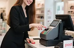 For cashless payment