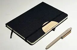 Notebook + ballpoint pen combination, utmost practicality