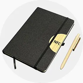 Smart NFC notebook and NFC pen gift set
