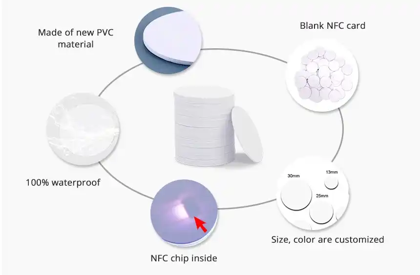 details of ntag215 nfc tag rs-nt001 