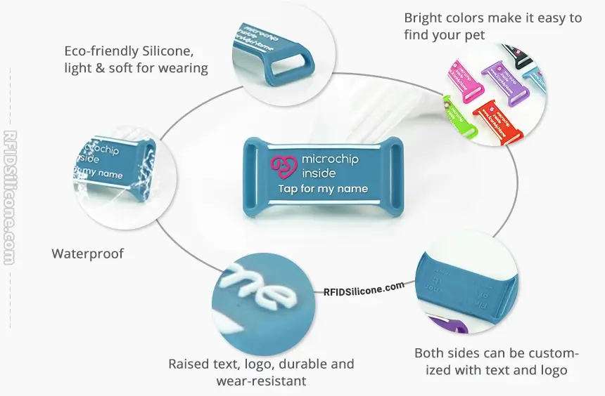 details of custom pet id tag rs-pt023