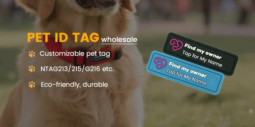 custom eco-friendly silicone durable pet id tag wholesale  