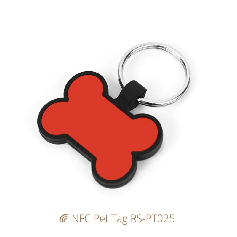 NFC Digital Dog Tag Silicone Tag Waterproof