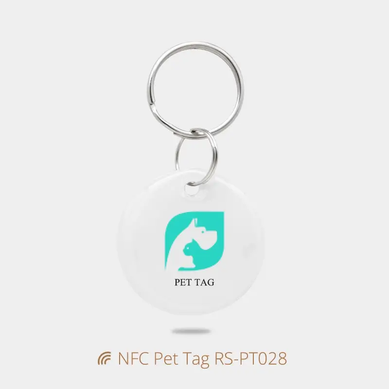 Dia 30MM Modern Dog Tags Epoxy Anti-lost Tag