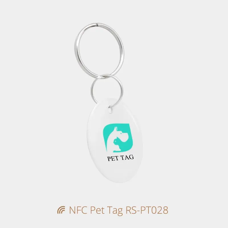 Dia 30MM Modern Dog Tags Epoxy Anti-lost Tag