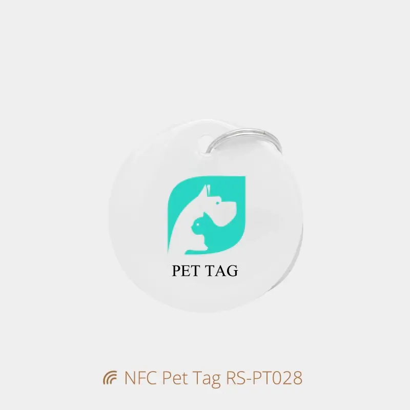 Dia 30MM Modern Dog Tags Epoxy Anti-lost Tag