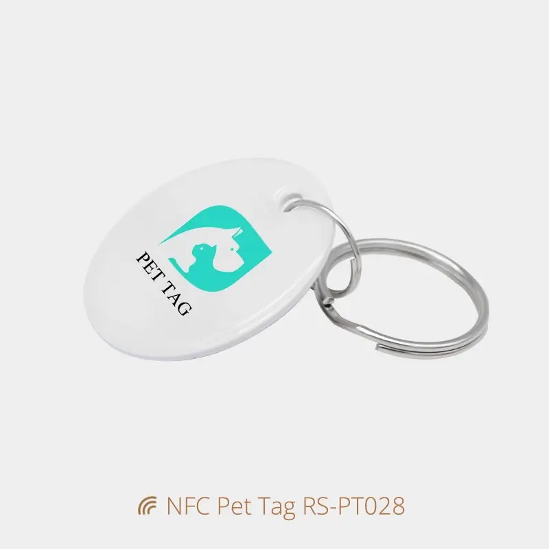 Dia 30MM Modern Dog Tags Epoxy Anti-lost Tag