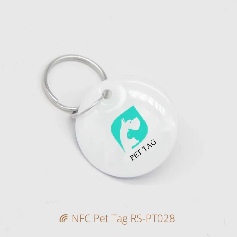Dia 30MM Modern Dog Tags Epoxy Anti-lost Tag