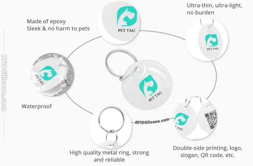 details of modern dog tags rs-pt028