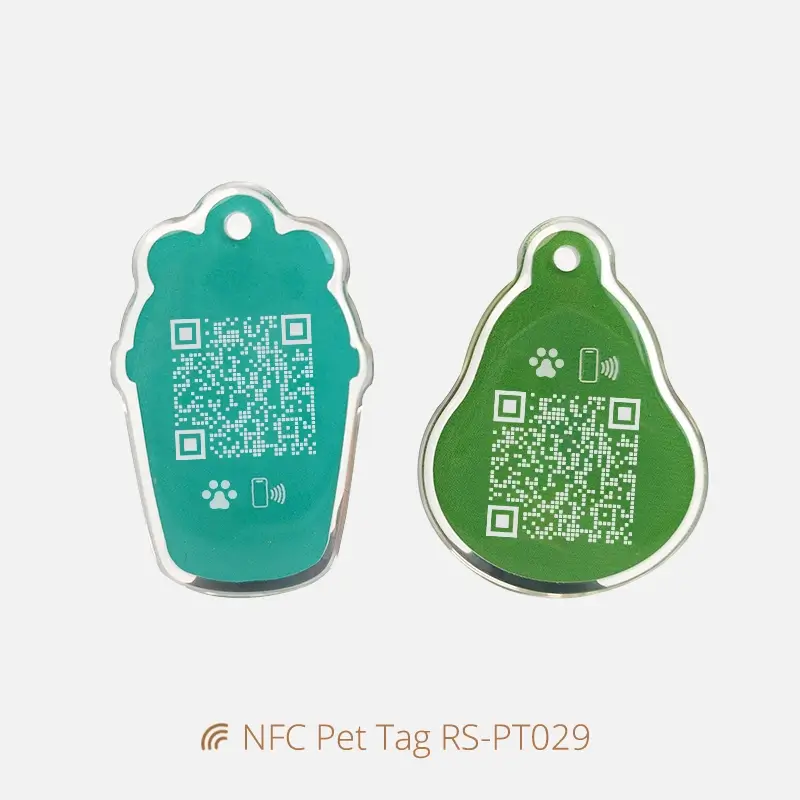 Epoxy Personalized Pet Tags Irregular Shape