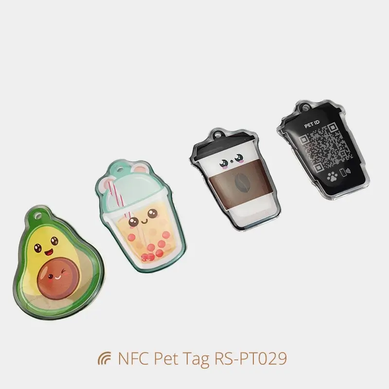 Epoxy Personalized Pet Tags Irregular Shape