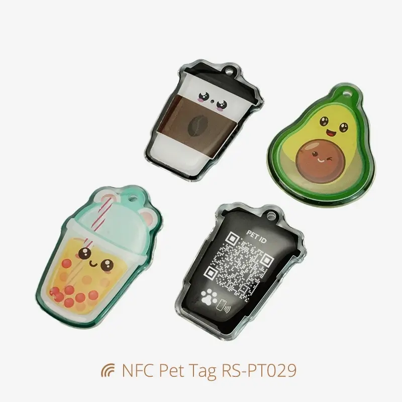 Epoxy Personalized Pet Tags Irregular Shape