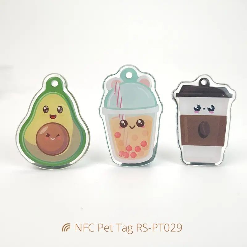 Epoxy Personalized Pet Tags Irregular Shape