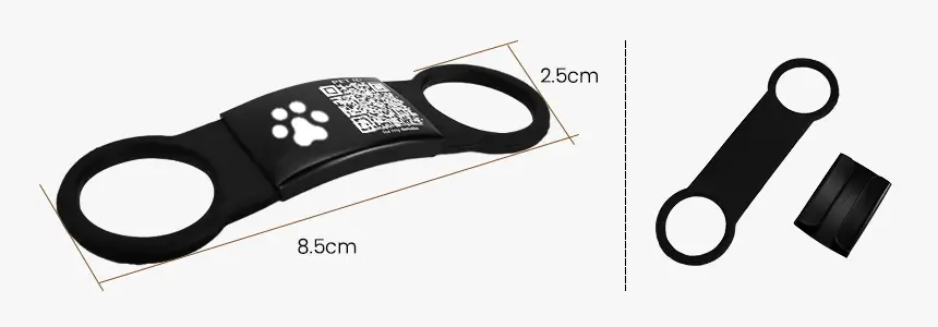 size of smart pet tag rs-pt005B