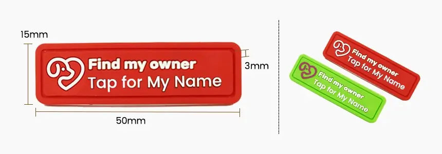 size of pet id tag wholesales rs-pt024