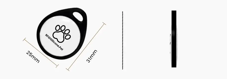 size of custom cat name tags rs-pt027