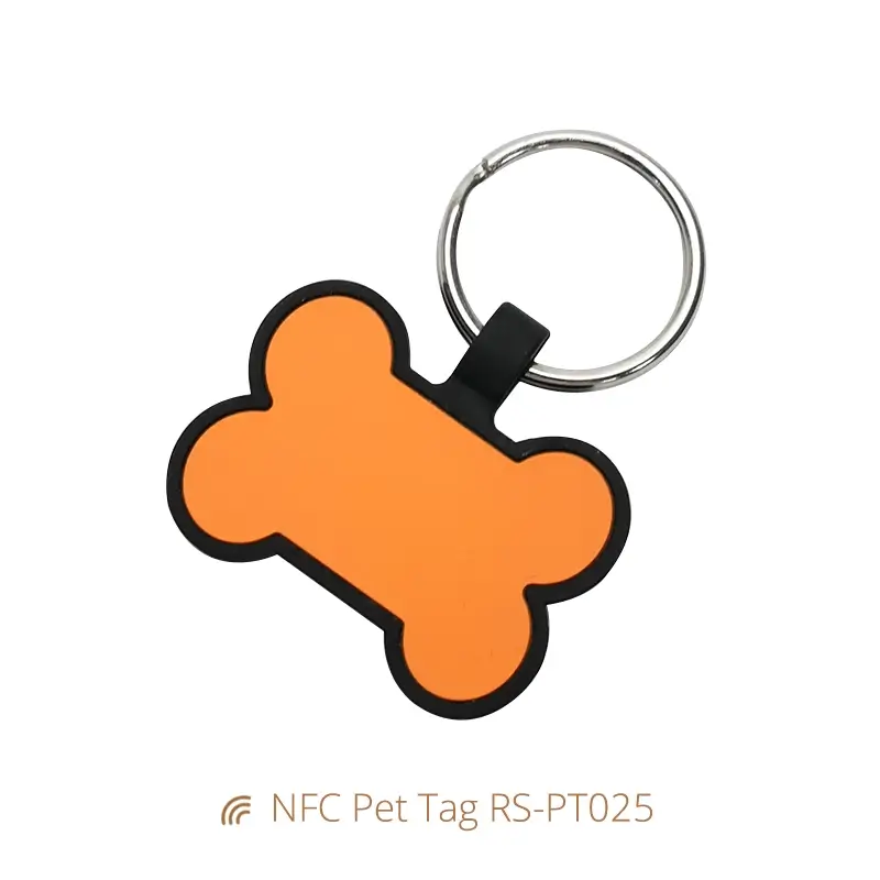 NFC Digital Dog Tag Silicone Tag Waterproof