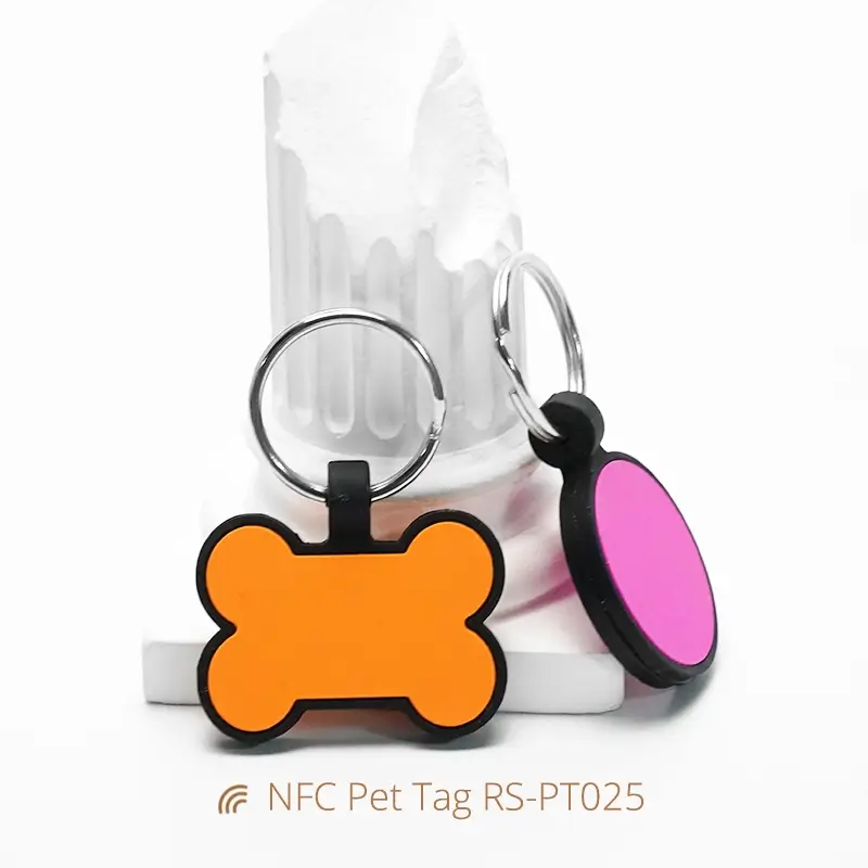NFC Digital Dog Tag Silicone Tag Waterproof
