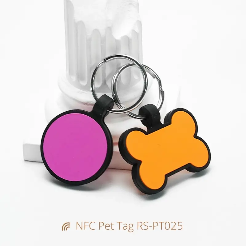 NFC Digital Dog Tag Silicone Tag Waterproof