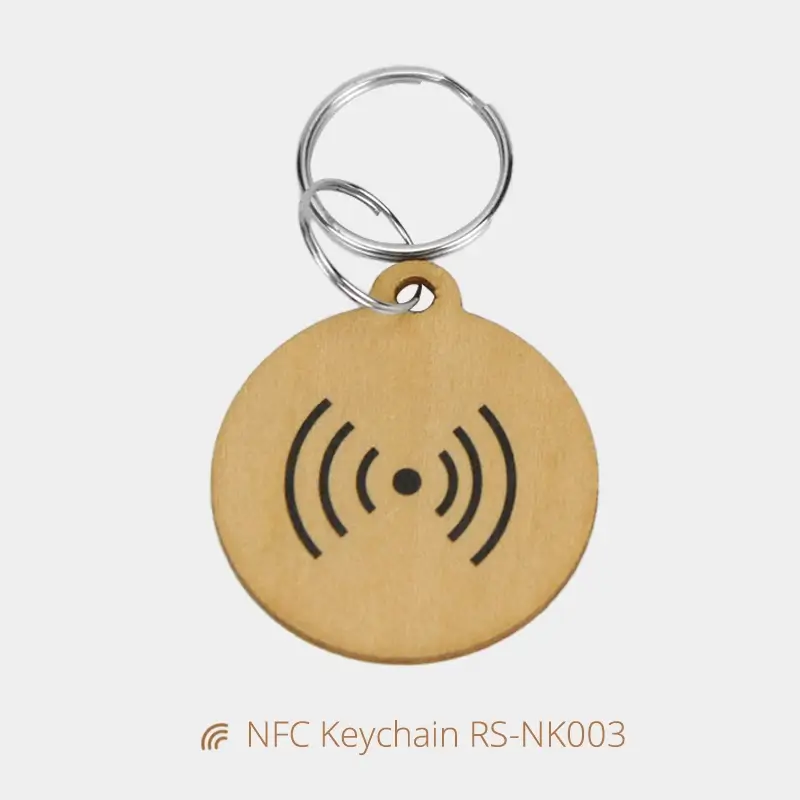 Personalized Woven NFC Keychain Tag Instant Tap to Connect