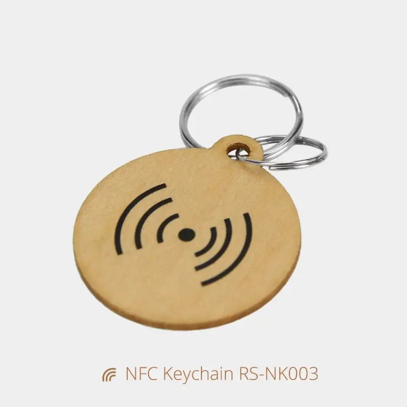 Personalized Woven NFC Keychain Tag Instant Tap to Connect