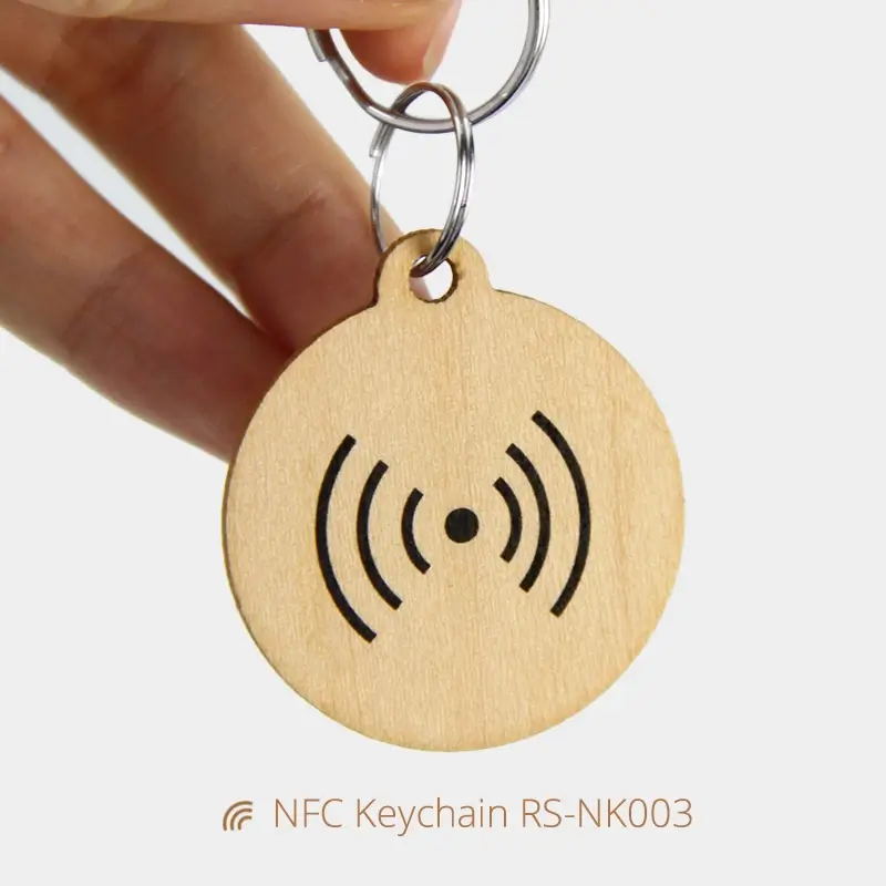 Personalized Woven NFC Keychain Tag Instant Tap to Connect