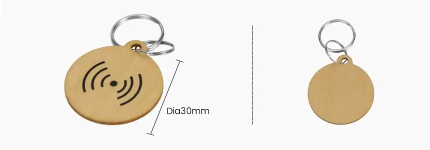 size of nfc keychain tag rs-nk003