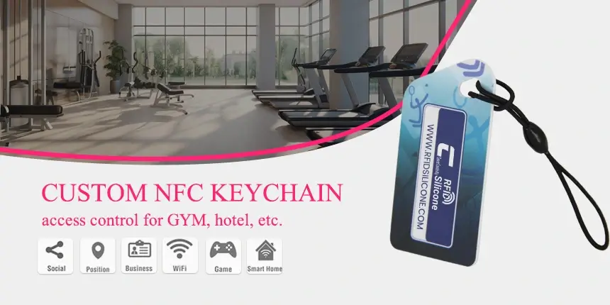 custom nfc keychain tap for hotel access control