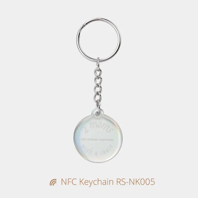 Epoxy Round NFC Key Tags For Instant Digital Sharing