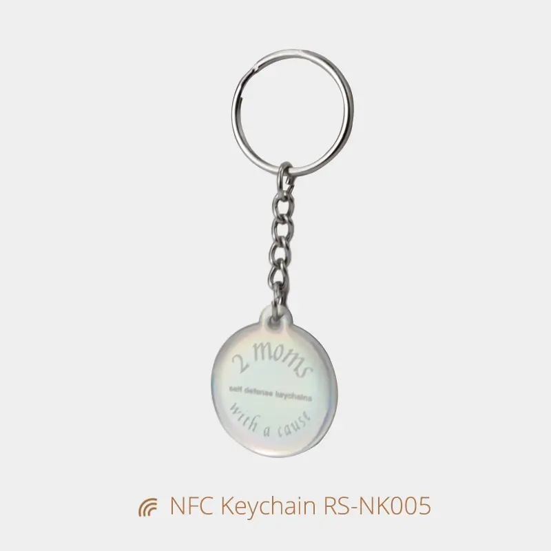 Epoxy Round NFC Key Tags for Instant Digital Sharing
