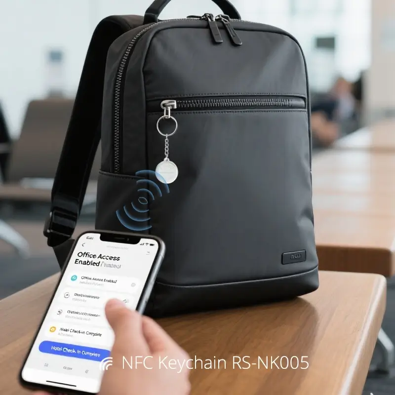 Epoxy Round NFC Key Tags For Instant Digital Sharing