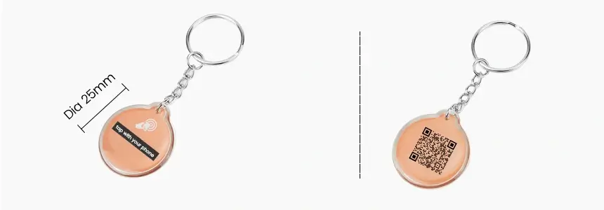 size of nfc business keychains rs-nk006