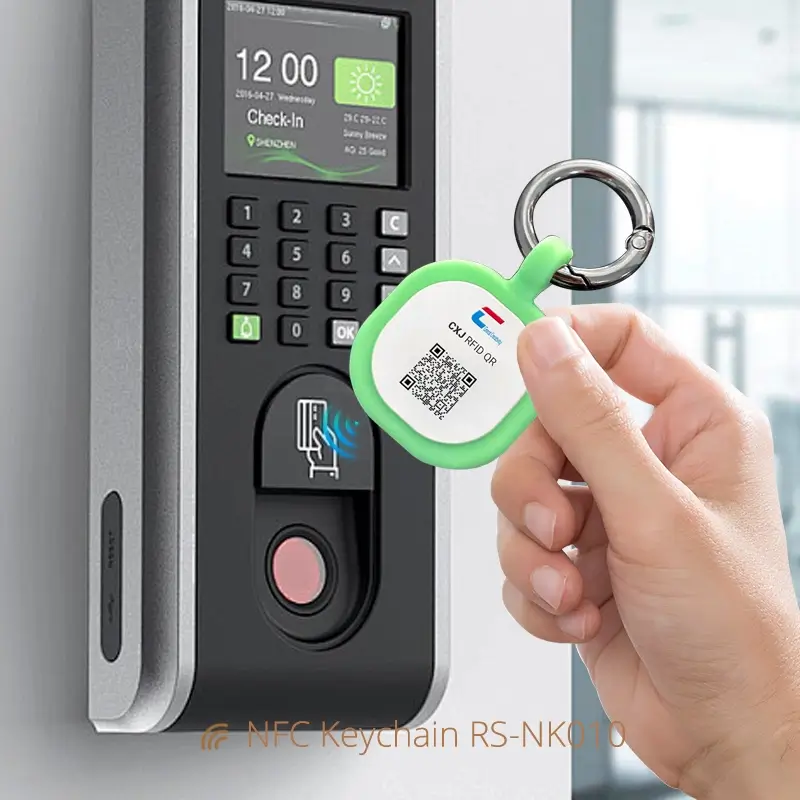 Silicone NFC Digital Keychain for Access Control