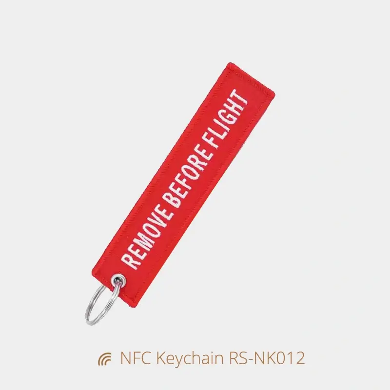 Fabric NFC Keychain Bulk Keyring for Socail Sharing