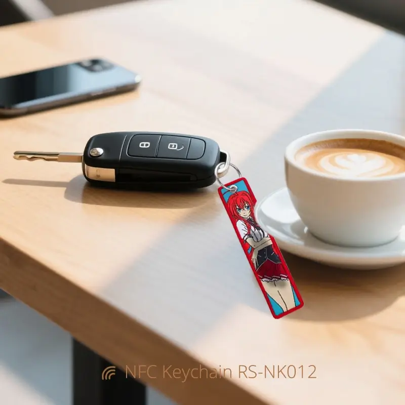 Fabric NFC Keychain Bulk Keyring for Socail Sharing