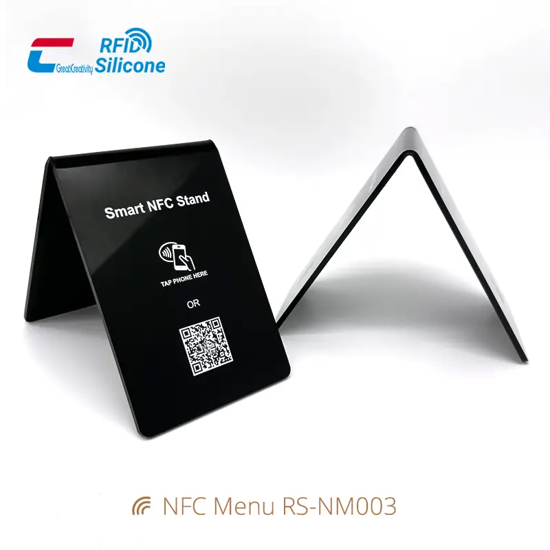 Double-Sided Menu Stand NFC Smart NFC Acrylic Holder