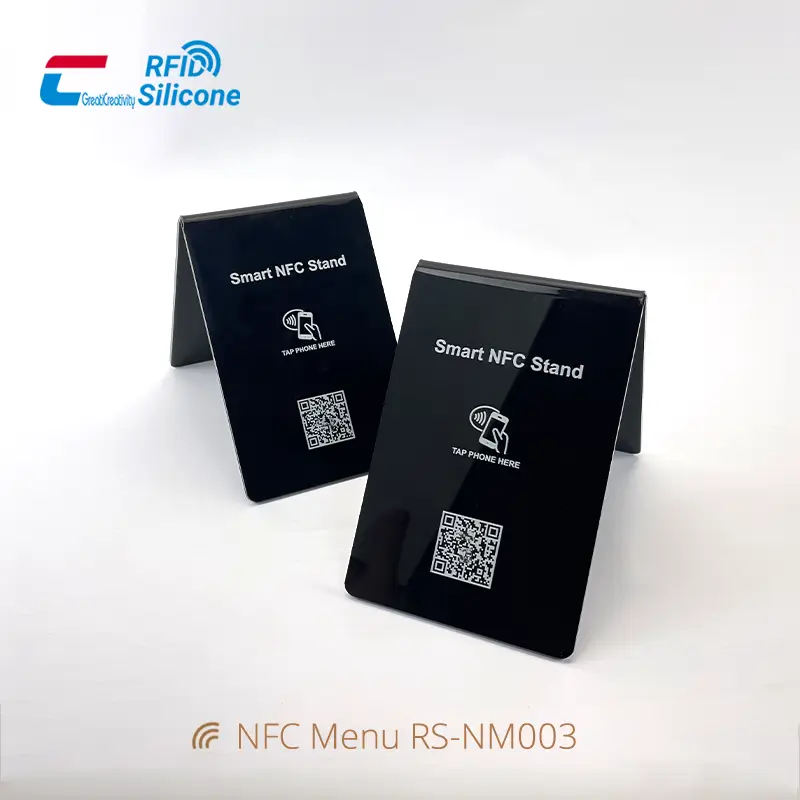 Double-Sided Menu Stand NFC Smart NFC Acrylic Holder