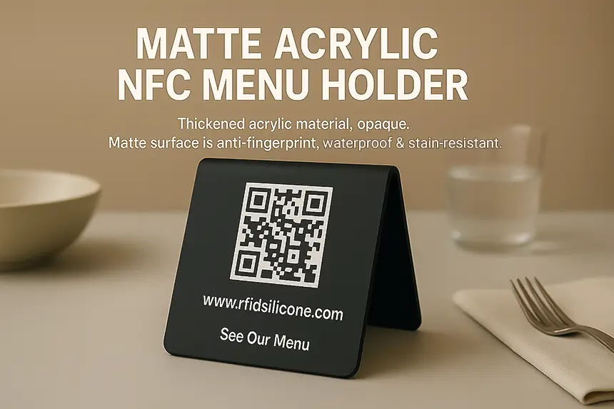 Wholesale Matte Acrylic NFC Menu Stand
