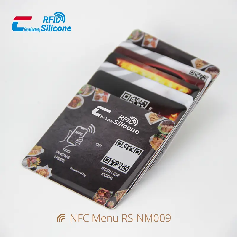 Waterproof Square Label NFC Menu QR Code Tag