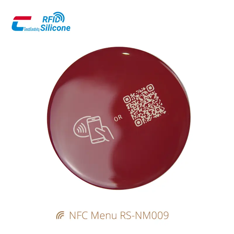 Waterproof Square Label NFC Menu QR Code Tag