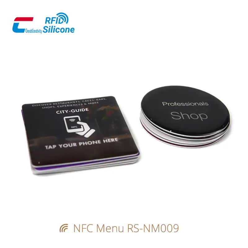 Waterproof Square Label NFC Menu QR Code Tag