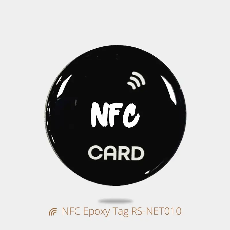 Custom Epoxy NFC Tag Round Adhesive Sticker for Phones